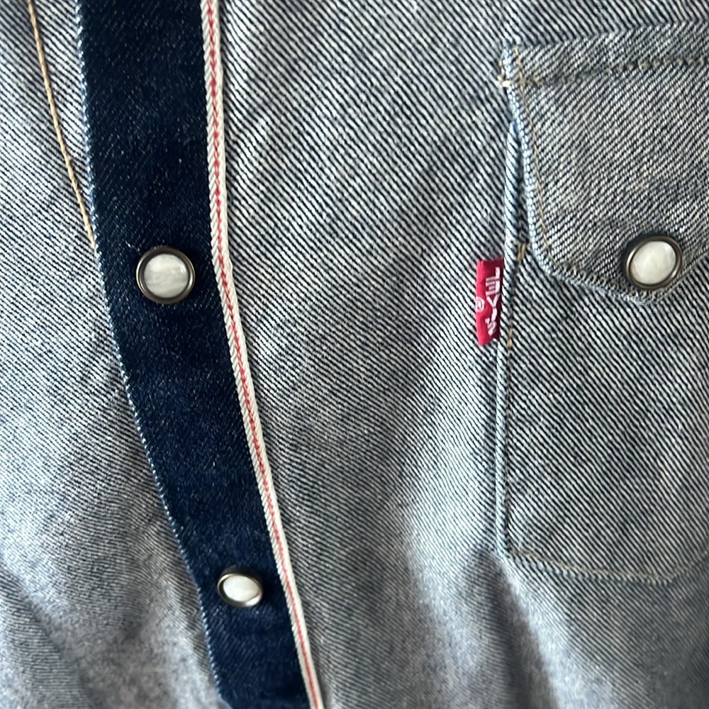 Men’s Levi’s/Beams inside out western shirt size small - Picture 2 of 3